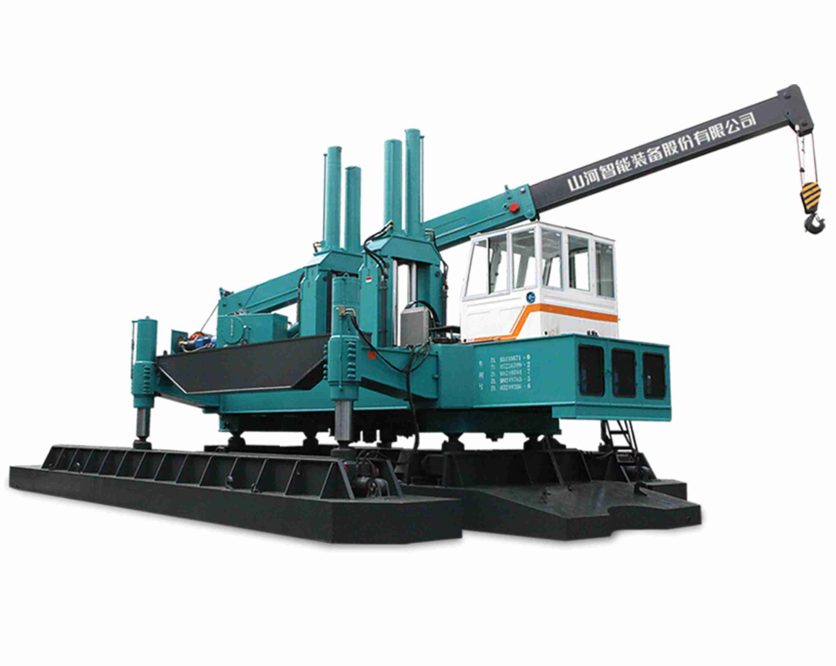 ZYJ100B-Ⅲพร้อมสกรูนิวแมติกค้อนเจาะโรตารี่การก่อสร้างคอนกรีต Hydraulic Static Pile Driver