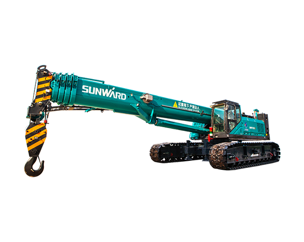 SWTC55B เทคนิคโหลดวัสดุการจัดการคอนเทนเนอร์ Crawler Crane